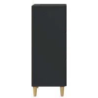 Produktbild för Lådans skåp Svart 33 x 34,5 x 90 cm Konstruerat trä