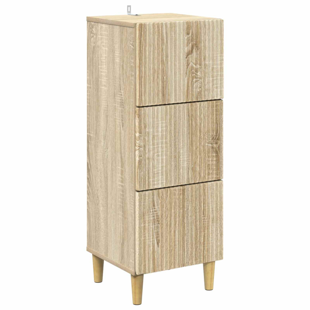 Produktbild för Lådans skåp Sonoma-ek 33 x 34,5 x 90 cm Konstruerat trä