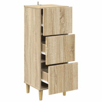 Produktbild för Lådans skåp Sonoma-ek 33 x 34,5 x 90 cm Konstruerat trä