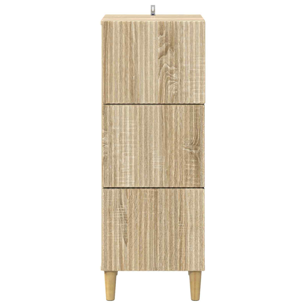 Produktbild för Lådans skåp Sonoma-ek 33 x 34,5 x 90 cm Konstruerat trä