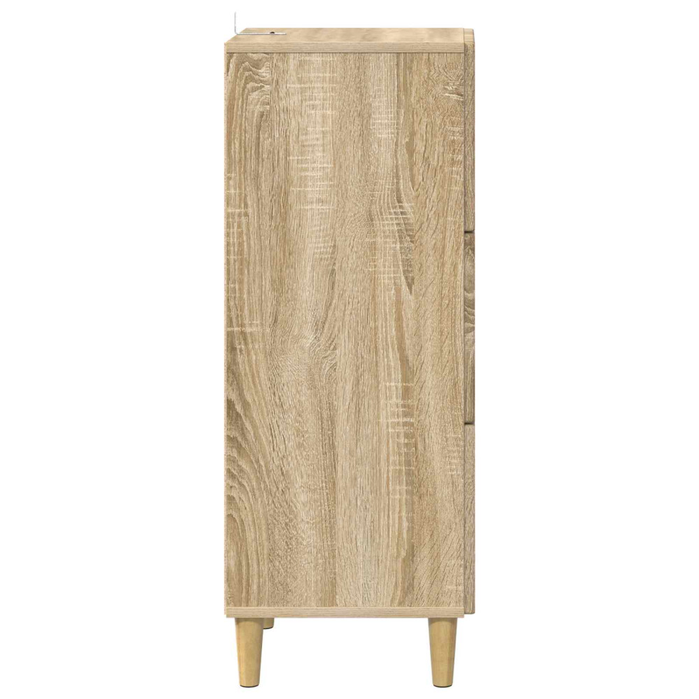 Produktbild för Lådans skåp Sonoma-ek 33 x 34,5 x 90 cm Konstruerat trä