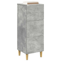Produktbild för Lådans skåp Betonggrå 33 x 34,5 x 90 cm Konstruerat trä