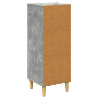 Produktbild för Lådans skåp Betonggrå 33 x 34,5 x 90 cm Konstruerat trä