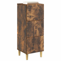 Produktbild för Lådans skåp Rökt ek 33 x 34,5 x 90 cm Konstruerat trä