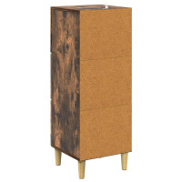 Produktbild för Lådans skåp Rökt ek 33 x 34,5 x 90 cm Konstruerat trä