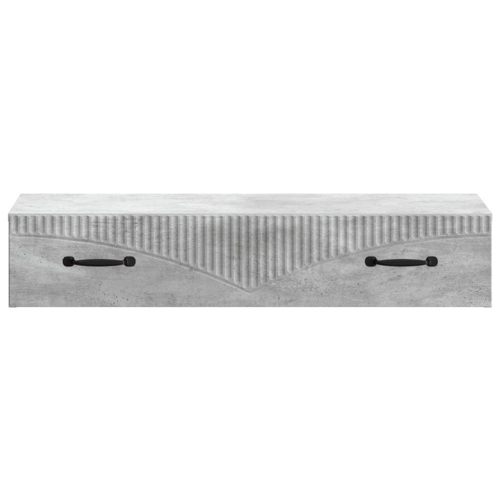 Produktbild för Väggmonterad sidobord Betonggrå 87,5 x 34,5 x 17 cm