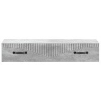 Produktbild för Väggmonterad sidobord Betonggrå 87,5 x 34,5 x 17 cm