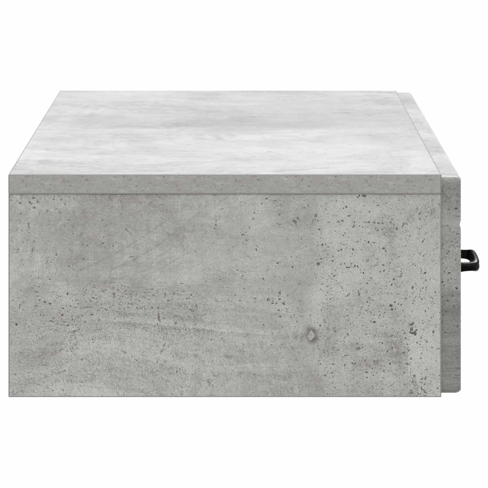 Produktbild för Väggmonterad sidobord Betonggrå 87,5 x 34,5 x 17 cm