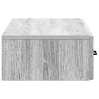 Produktbild för Väggmonterad sidobord Grå sonoma-ek 87,5 x 34,5 x 17 cm