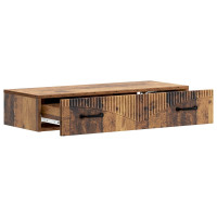 Produktbild för Väggmonterad sidobord Gammalt trä 87,5 x 34,5 x 17 cm