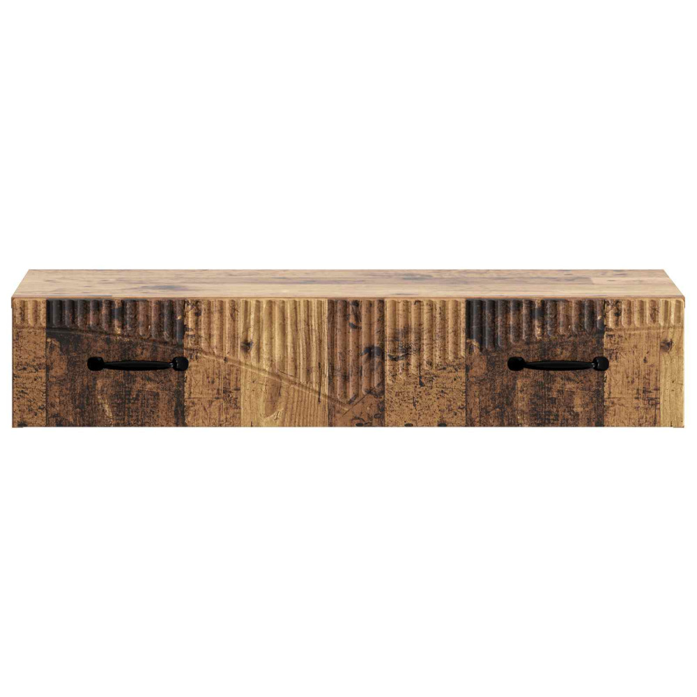 Produktbild för Väggmonterad sidobord Gammalt trä 87,5 x 34,5 x 17 cm