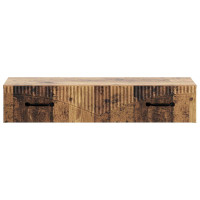 Produktbild för Väggmonterad sidobord Gammalt trä 87,5 x 34,5 x 17 cm
