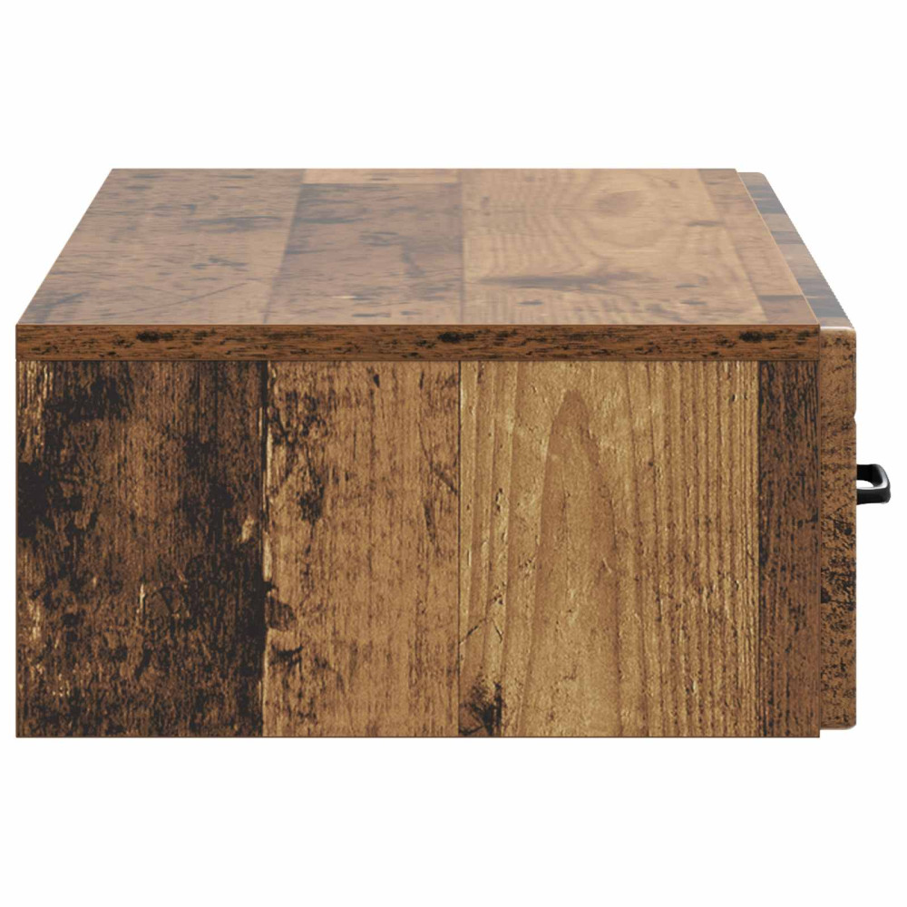 Produktbild för Väggmonterad sidobord Gammalt trä 87,5 x 34,5 x 17 cm