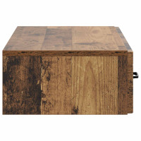 Produktbild för Väggmonterad sidobord Gammalt trä 87,5 x 34,5 x 17 cm