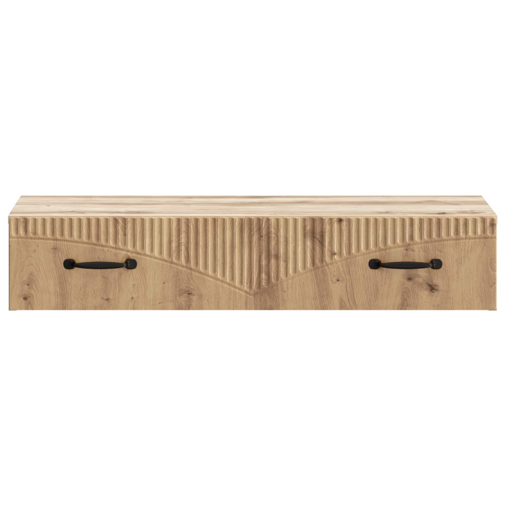 Produktbild för Väggmonterad sidobord Artisan-ek 87,5 x 34,5 x 17 cm
