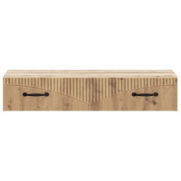Produktbild för Väggmonterad sidobord Artisan-ek 87,5 x 34,5 x 17 cm
