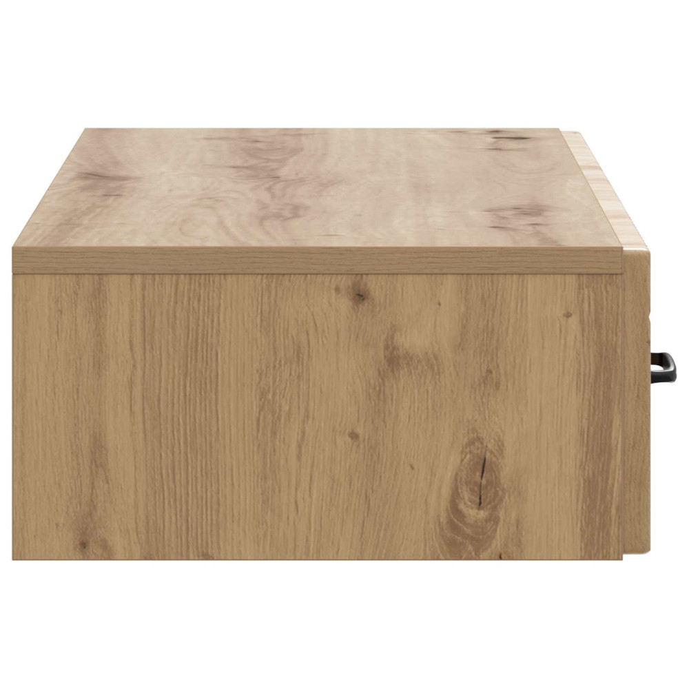 Produktbild för Väggmonterad sidobord Artisan-ek 87,5 x 34,5 x 17 cm