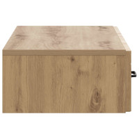 Produktbild för Väggmonterad sidobord Artisan-ek 87,5 x 34,5 x 17 cm