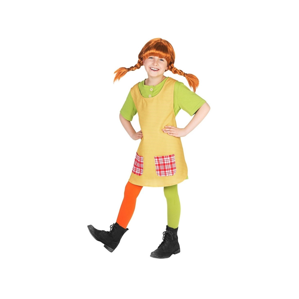 Produktbild för Pippi Långstrump barnkostym / utklädningskläder (Str. 146-15...