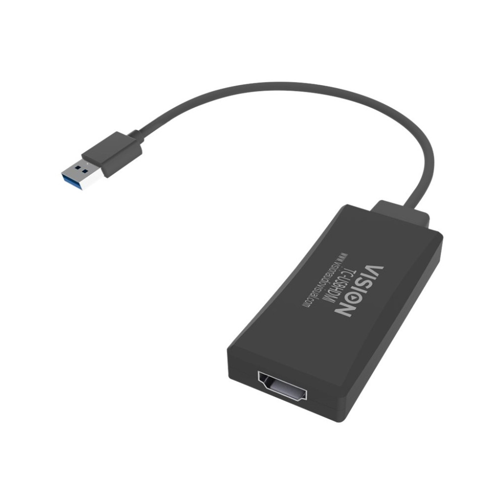 Produktbild för Vision - extern videoadapter - svart