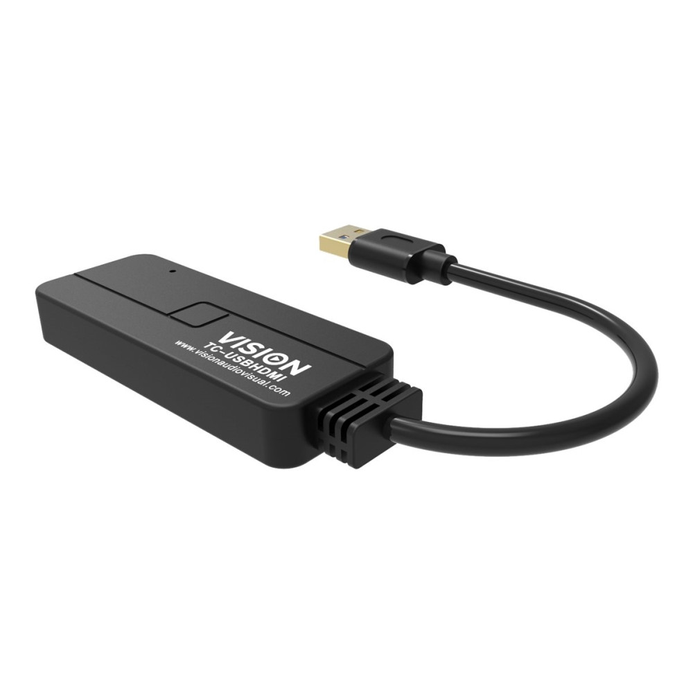 Produktbild för Vision - extern videoadapter - svart