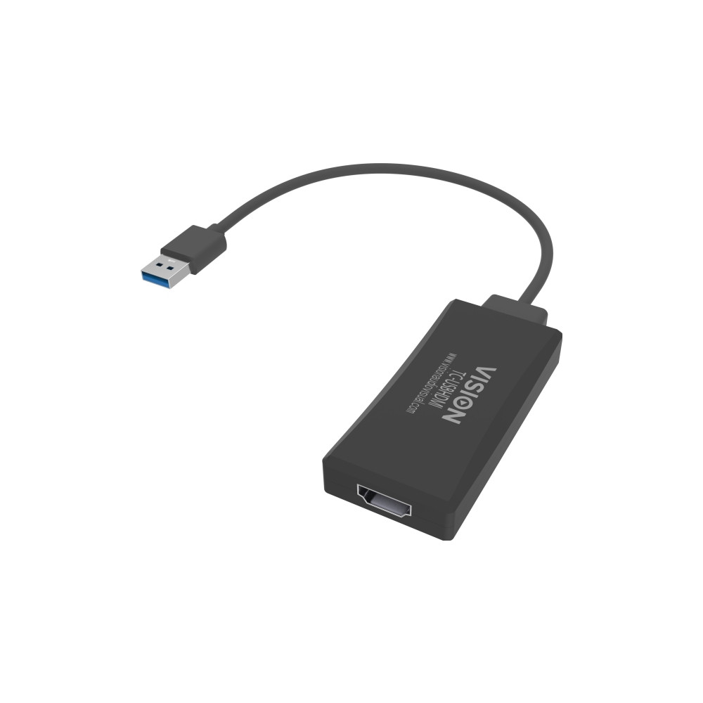 Produktbild för Vision - extern videoadapter - svart