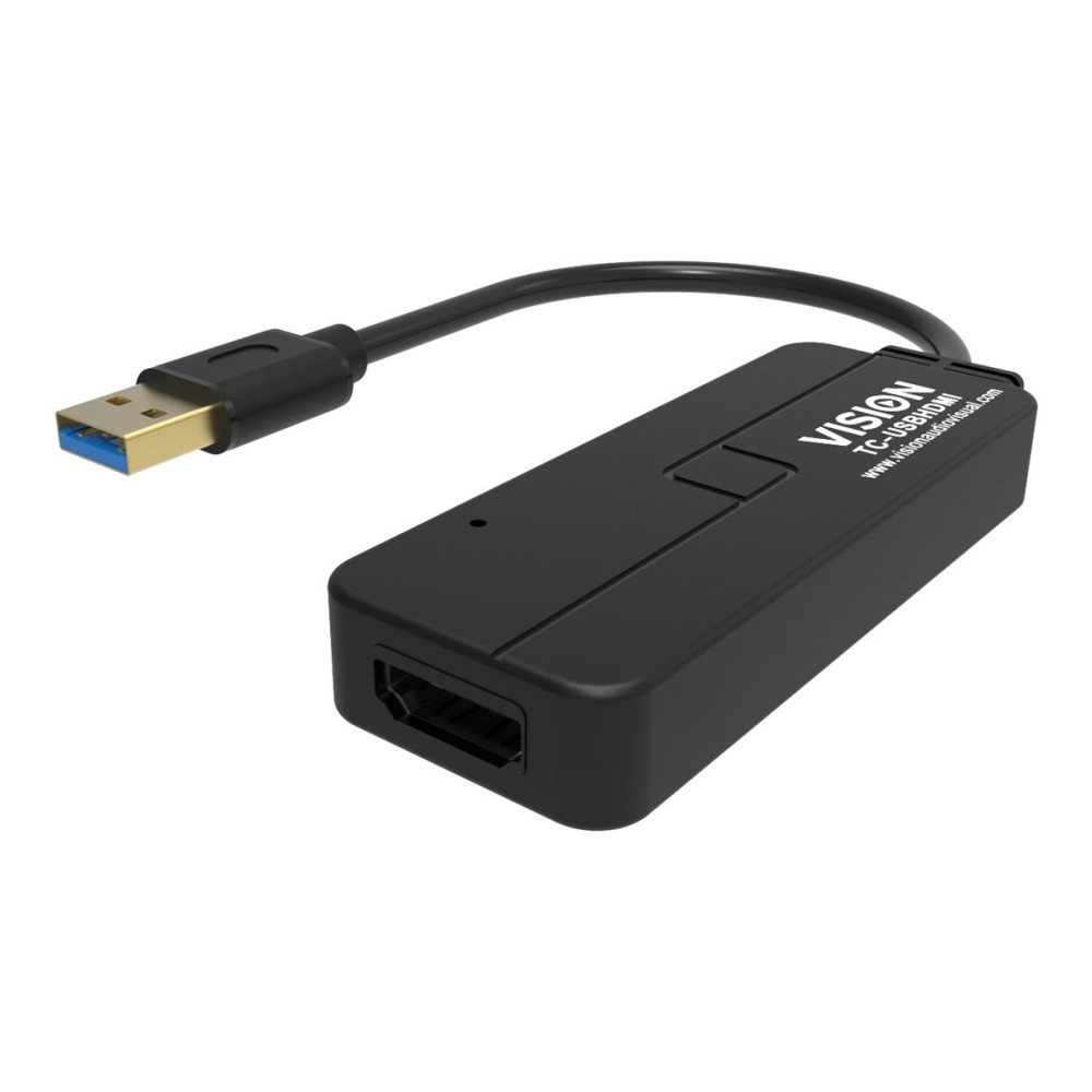 Produktbild för Vision - extern videoadapter - svart