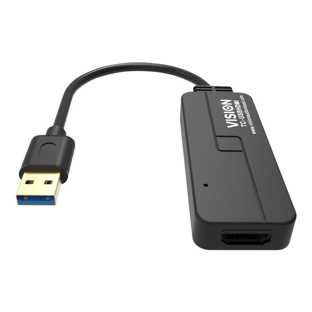 Produktbild för Vision - extern videoadapter - svart