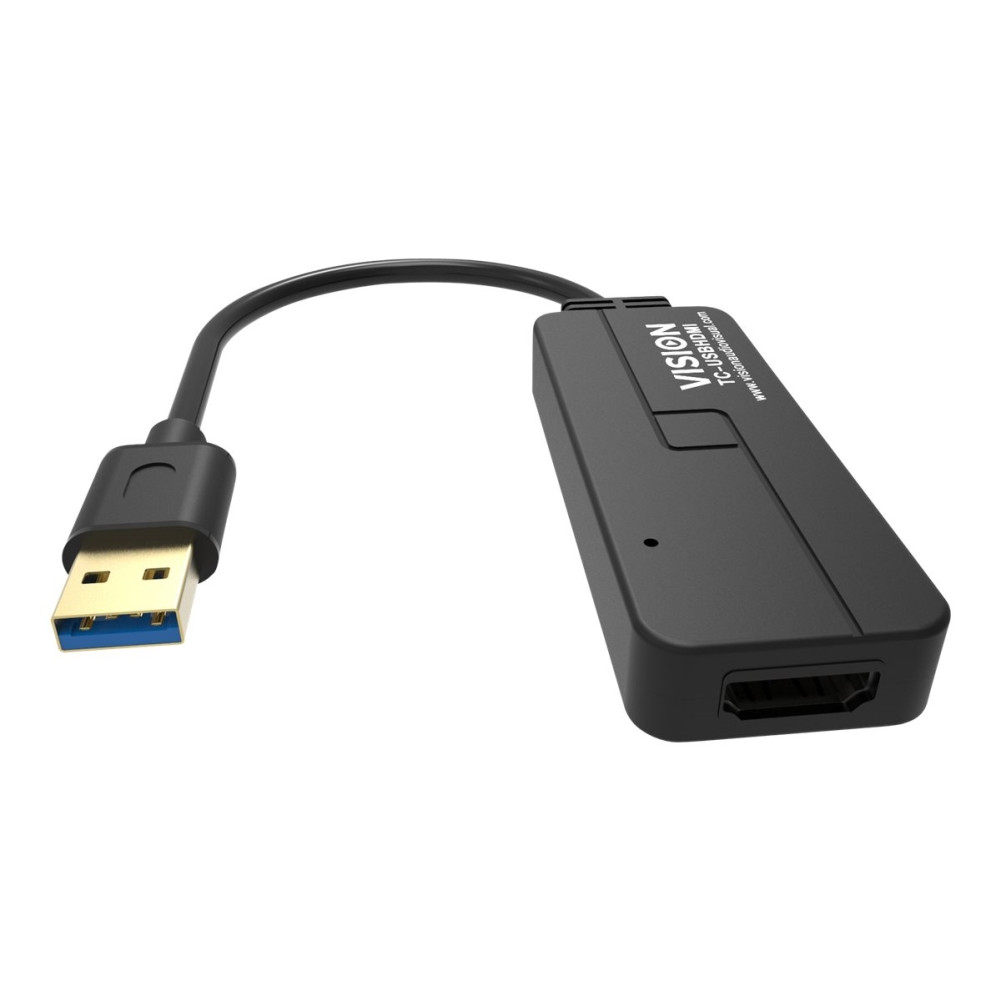 Produktbild för Vision - extern videoadapter - svart
