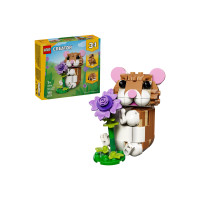 Produktbild för LEGO Creator 3in1 31376 - Söt Hamster med en Blomma - byggsats