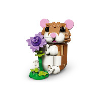 Produktbild för LEGO Creator 3in1 31376 - Söt Hamster med en Blomma - byggsats