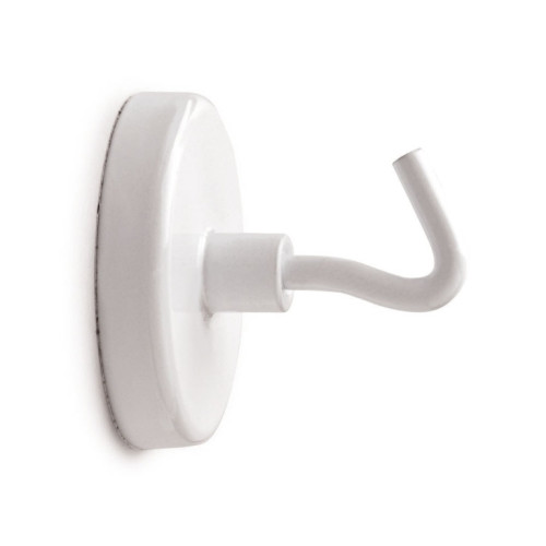MAUL Maul krokmagnet - 4,7 cm diameter - vit (paket om 5)