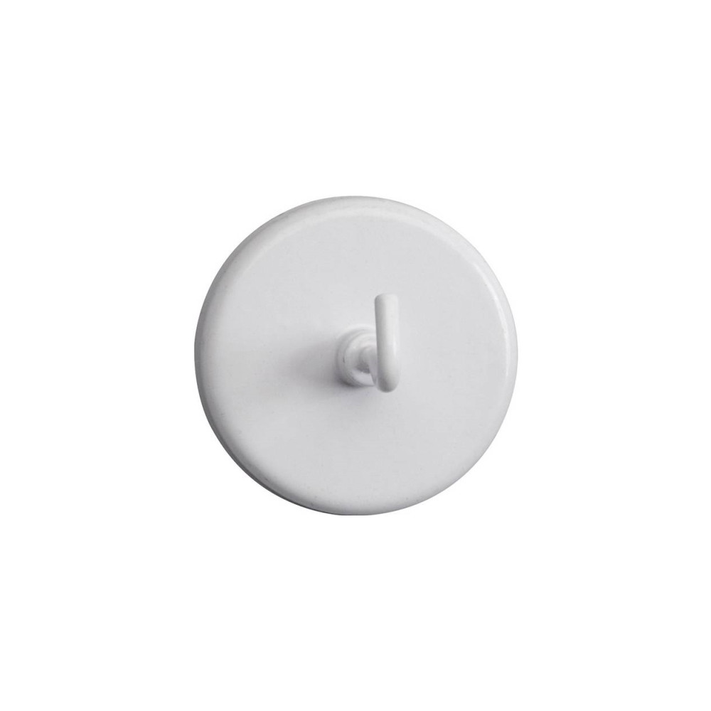 Produktbild för Maul krokmagnet - 4,7 cm diameter - vit (paket om 5)