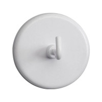 Produktbild för Maul krokmagnet - 4,7 cm diameter - vit (paket om 5)