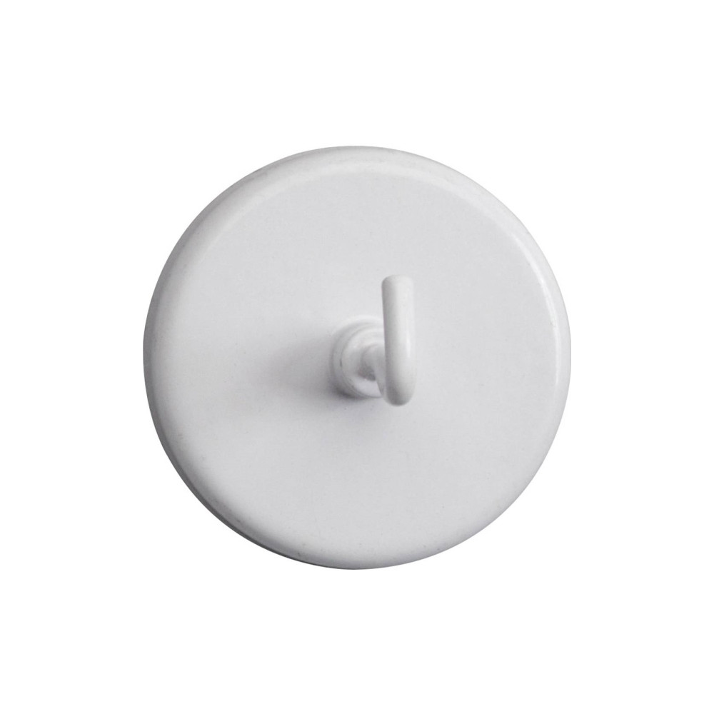 Produktbild för Maul krokmagnet - 4,7 cm diameter - vit (paket om 5)
