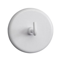 Produktbild för Maul krokmagnet - 4,7 cm diameter - vit (paket om 5)