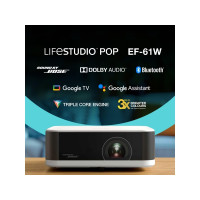 Produktbild för Epson Lifestudio Pop EF-61W - 3LCD-projektor - bärbar - 802.11a/b/g/n/ac wireless / Bluetooth - diamantvit