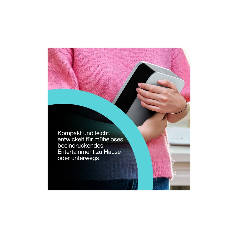 Produktbild för Epson Lifestudio Pop EF-61W - 3LCD-projektor - bärbar - 802.11a/b/g/n/ac wireless / Bluetooth - diamantvit