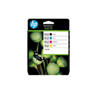 Produktbild för HP 912 - 4-pack - svart, gul, cyan, magenta - original - Officejet - bläckpatron
