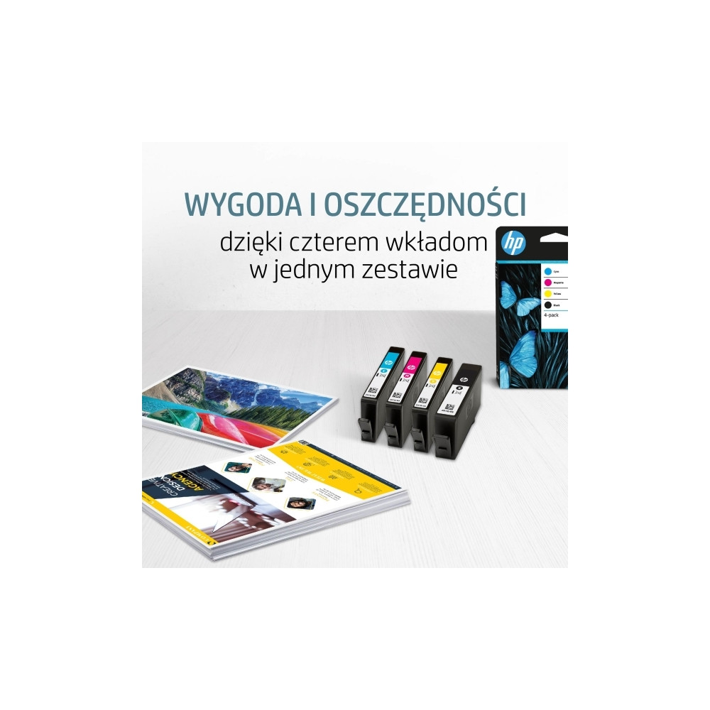Produktbild för HP 912 - 4-pack - svart, gul, cyan, magenta - original - Officejet - bläckpatron