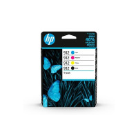 Produktbild för HP 912 - 4-pack - svart, gul, cyan, magenta - original - Officejet - bläckpatron