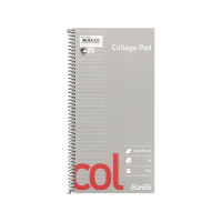 Produktbild för Bantex COL studeanteckningsbok 148x295 mm, linjerat, ostrukt...