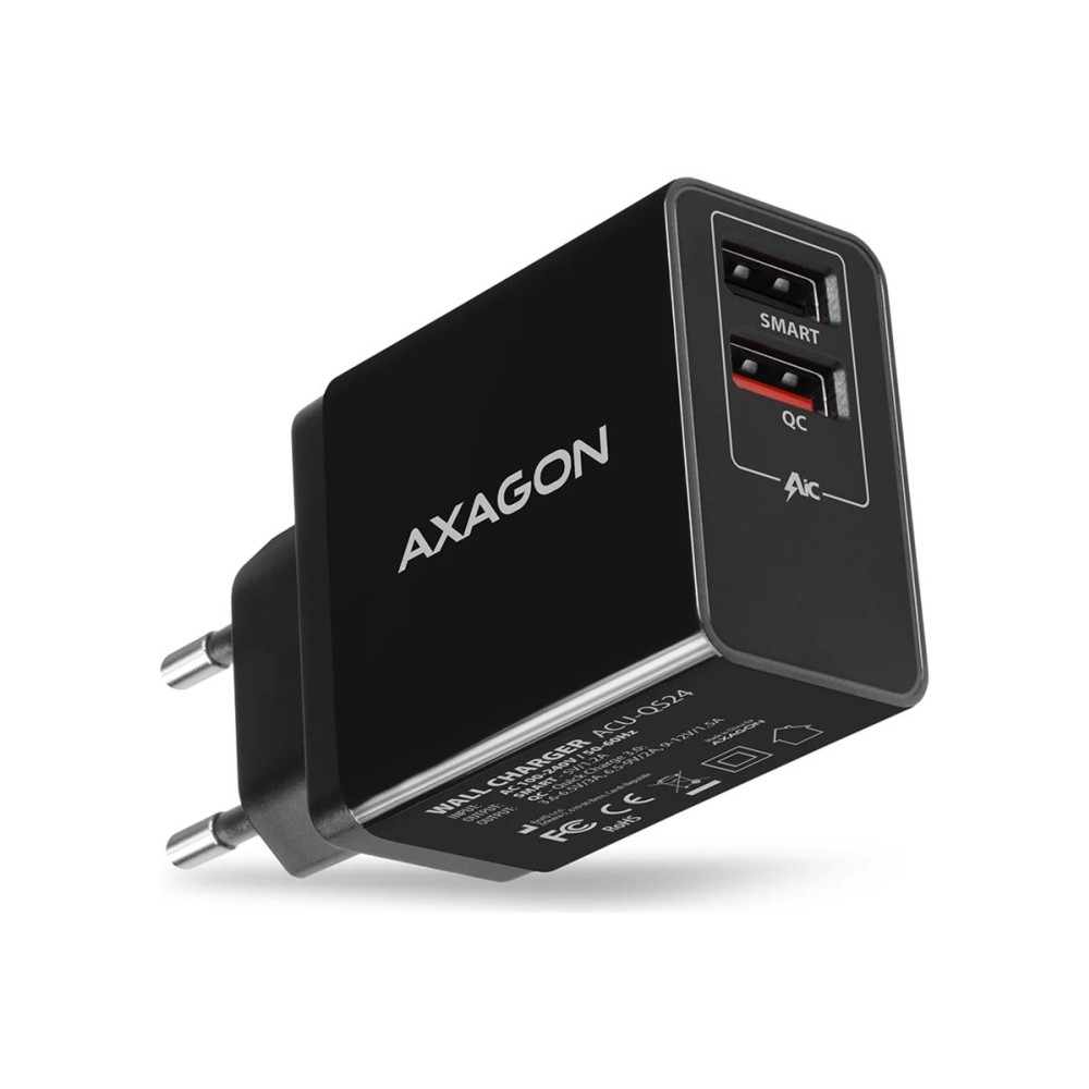 Produktbild för AXAGON ACU-QS24 strömadapter - USB typ A - 24 Watt