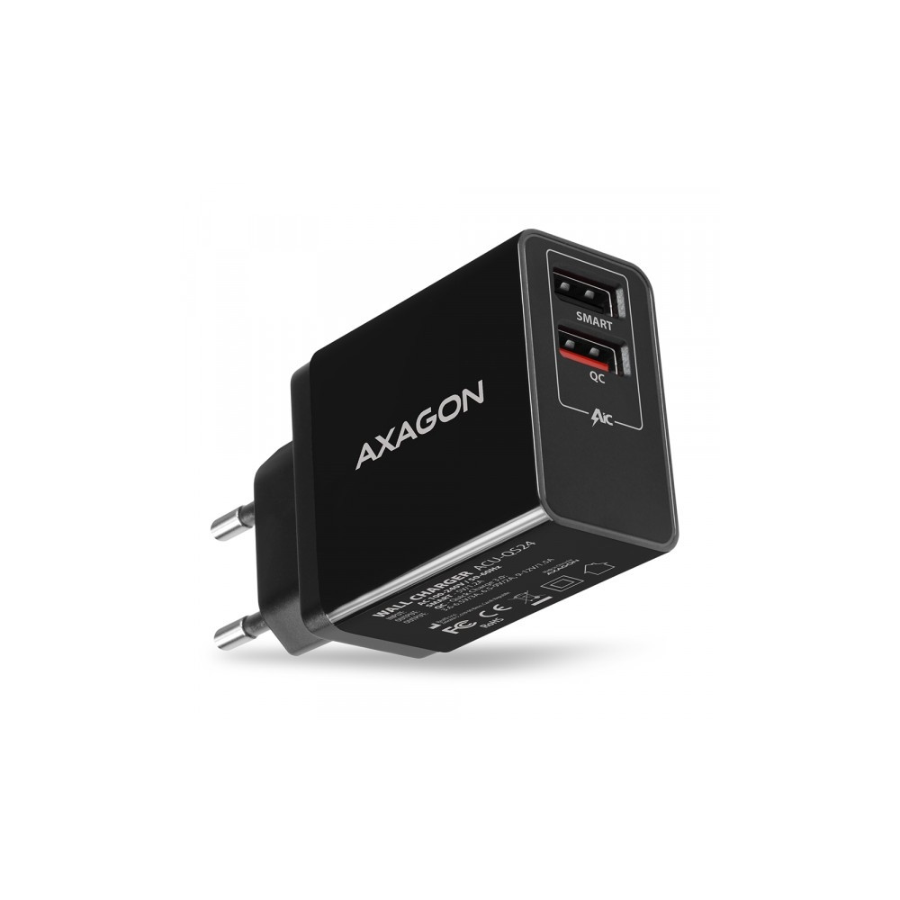 Produktbild för AXAGON ACU-QS24 strömadapter - USB typ A - 24 Watt