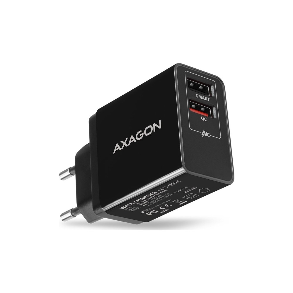 Produktbild för AXAGON ACU-QS24 strömadapter - USB typ A - 24 Watt