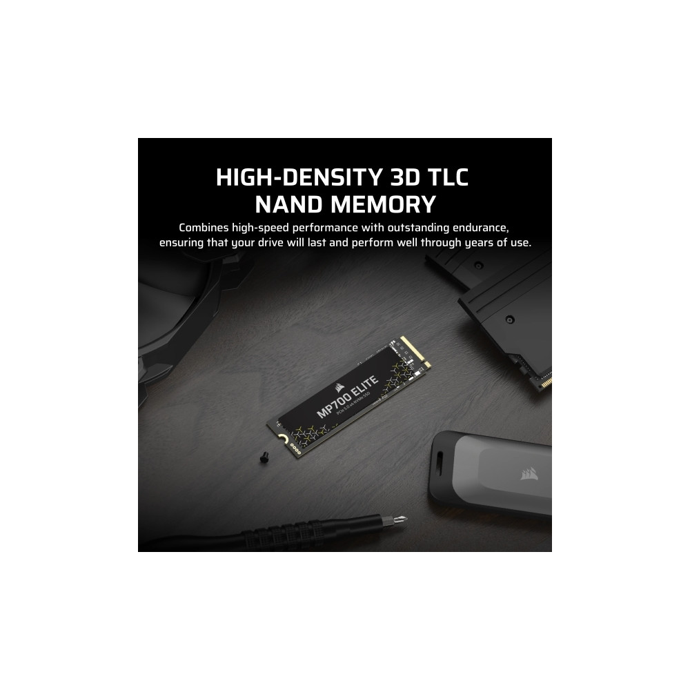 Produktbild för CORSAIR MP700 ELITE - SSD - 1 TB - PCI Express 5.0 x4 (NVMe)
