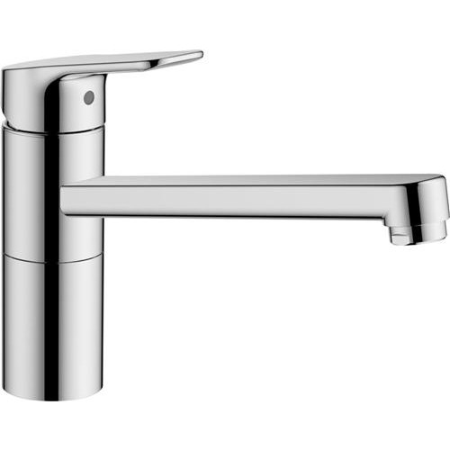 ORAS Oras Linea köksblandare med låg svängpip och 3/8" flexibla a...