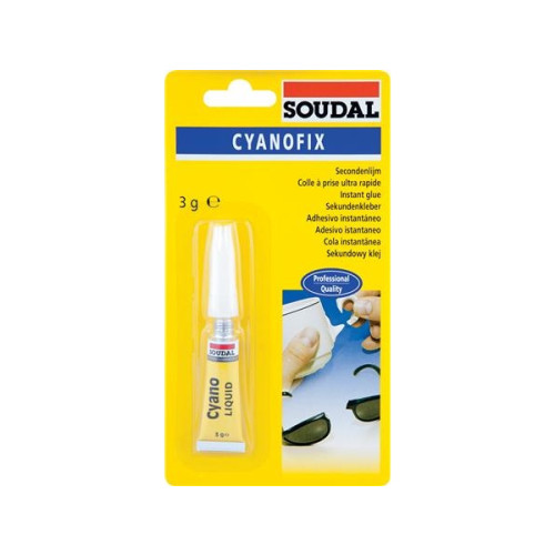 Solar Plus Sekundlim Cyanofix 84A 3 g, lösningsmedelsfri, snabb härdnin...