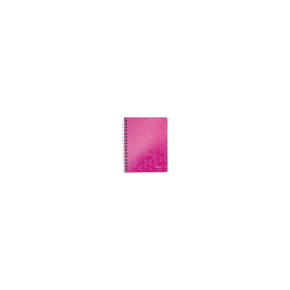 Produktbild för Anteckningsblock Leitz WOW A5, linjerat, 80 blad, 80 g, rosa