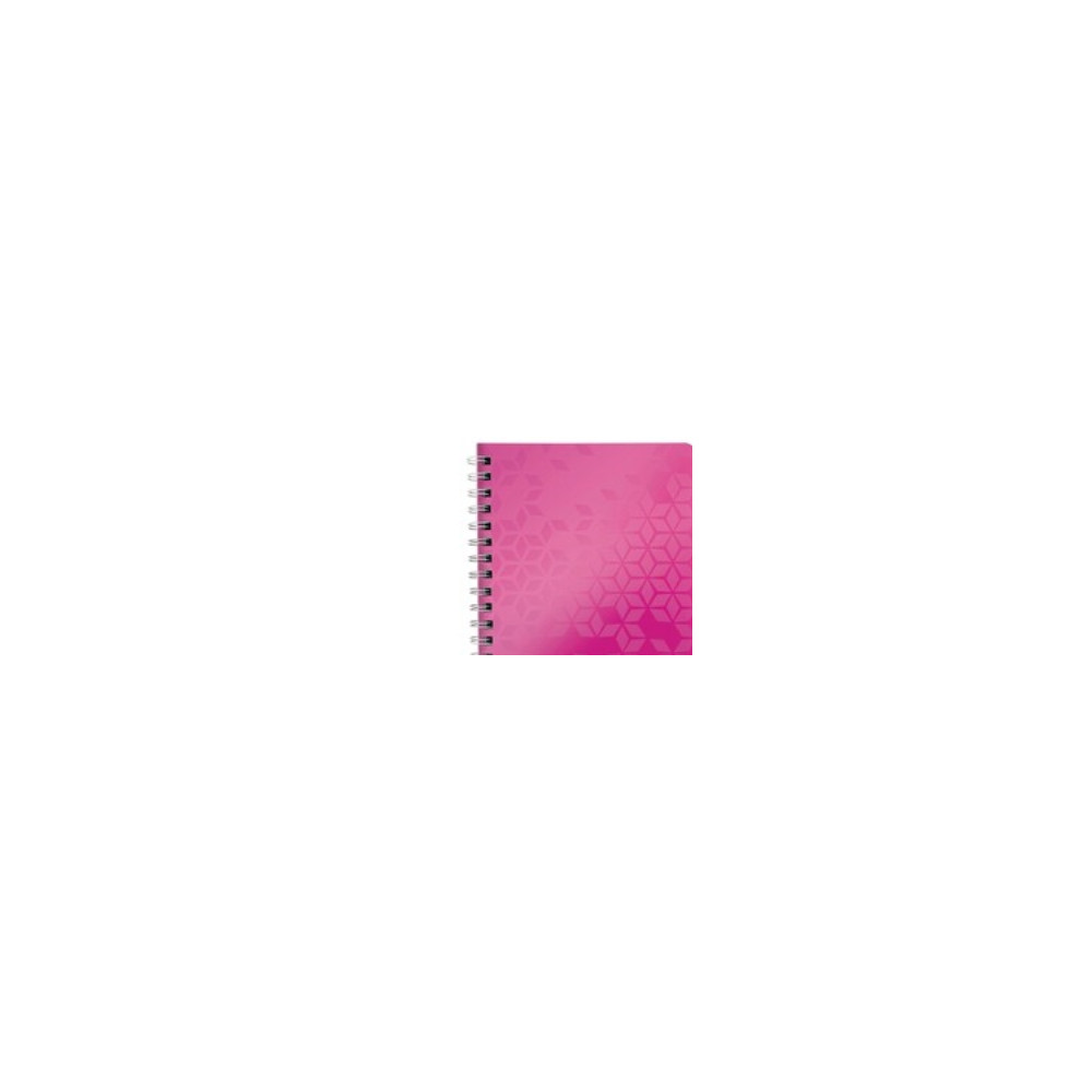 Produktbild för Anteckningsblock Leitz WOW A5, linjerat, 80 blad, 80 g, rosa